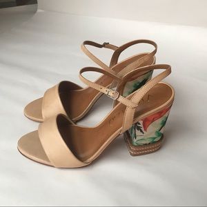 Tropical Nude Strappy Sandals 🌴🌺